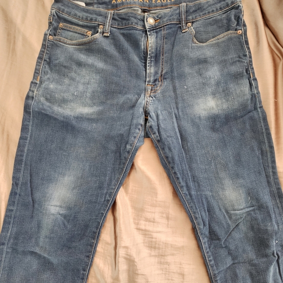 American Eagle Outfitters Men's Slim Jeans - Blue - Picture 1 of 5
